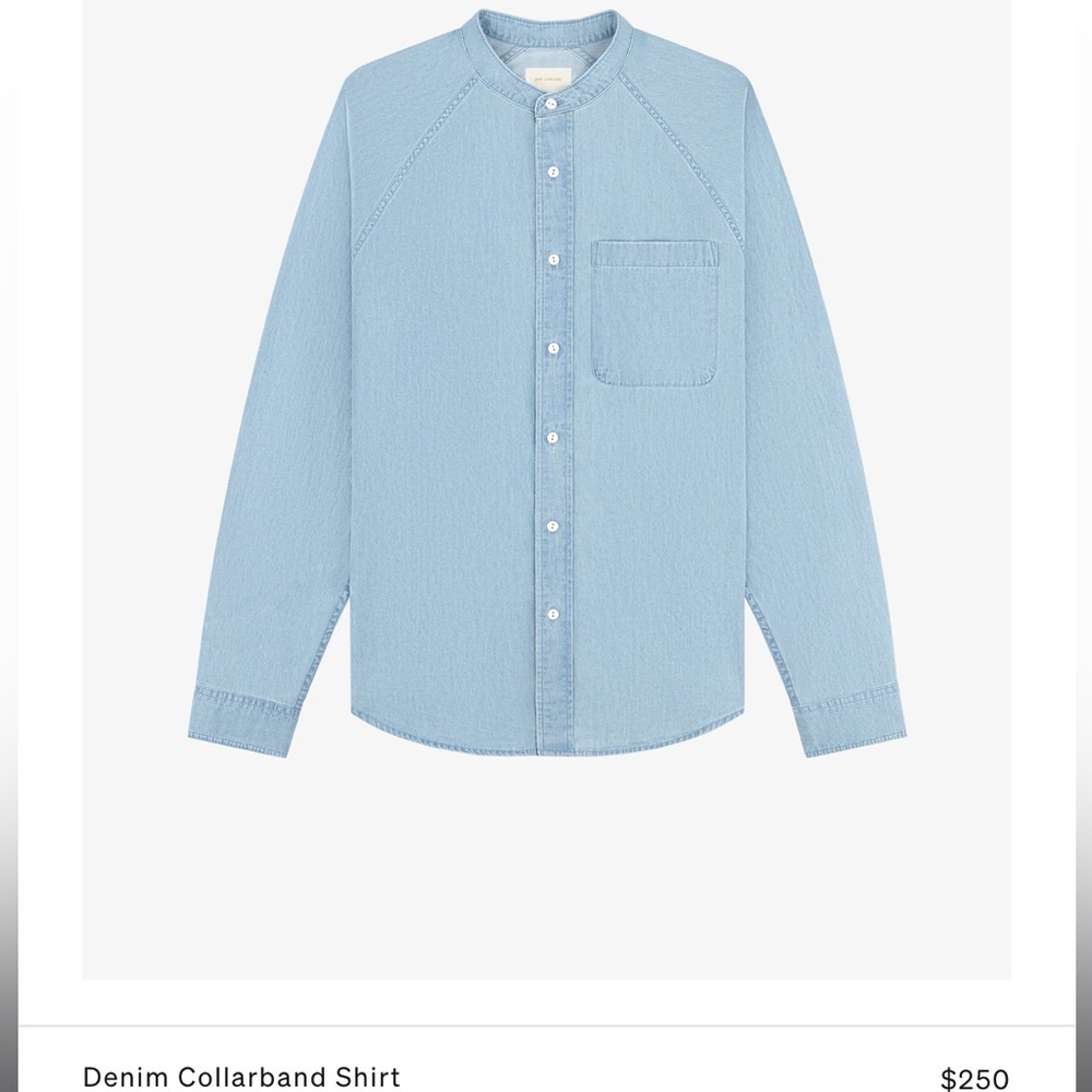 Aime Leon Dore Light Blue Denim Button Down Shirt